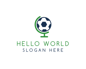 Soccer Globe Ball logo design