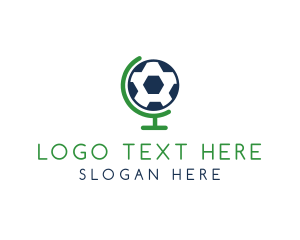 Football - World Global Ball logo design