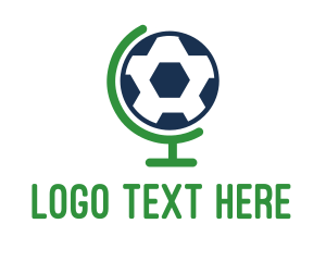 World - Soccer World Global Ball logo design