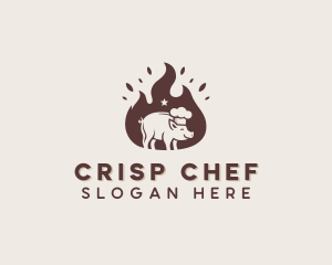 Pork Flame Barbecue  logo design