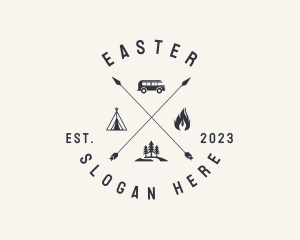 Rustic - Outdoor Forest Camping logo design