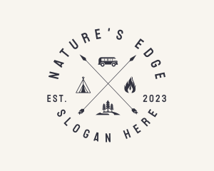 Wilderness - Outdoor Forest Camping logo design