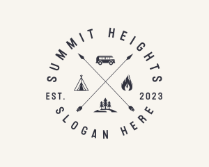 Climbing - Outdoor Forest Camping logo design