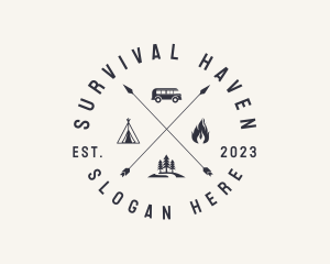 Survival - Outdoor Forest Camping logo design