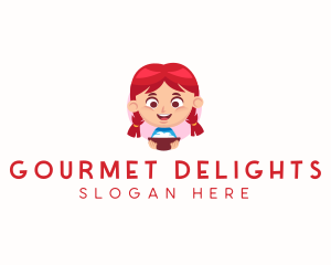 Girl Restaurant Cooking  logo design