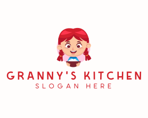 Girl Restaurant Cooking  logo design