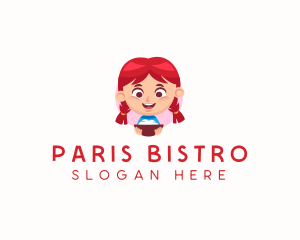 Girl Restaurant Cooking  logo design