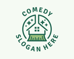 Make Over - House Broom Cleaning logo design