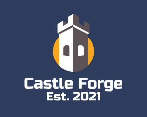 Medieval Tower Fort  logo design