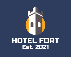 Medieval Tower Fort  logo design