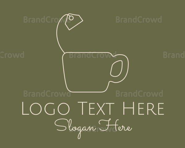 Teabag Mug Outline Logo