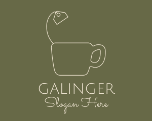 Morning - Teabag Mug Outline logo design