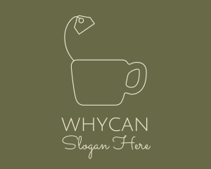 Artisanal - Teabag Mug Outline logo design