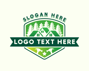 House - House Roofing Builder logo design