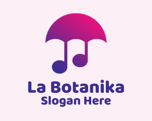 Umbrella Music Note  Logo