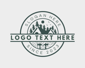 Cabin - House Roofing Carpentry logo design