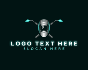 Industrial - 3D Welding Mask Mechanic logo design