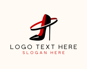 Footwear - Stiletto Heel Fashion logo design