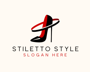 Stiletto Heel Fashion logo design