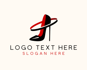 Shoe - Stiletto Heel Fashion logo design