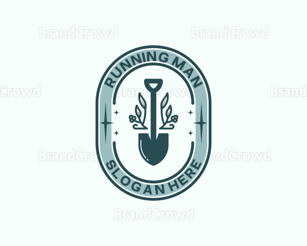 Shovel Plant Gardening Logo