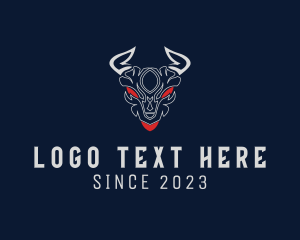 Horror - Evil Horn Character logo design