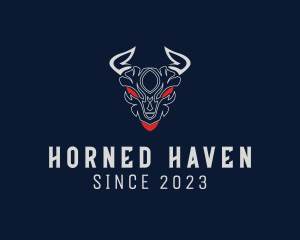Evil Horn Character  logo design