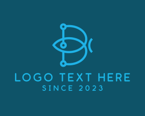 Connection - Blue Digital Network logo design