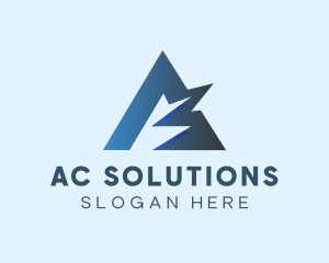 Zigzag Letter A Company  logo design