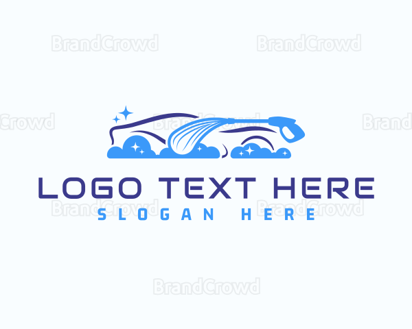 Automotive Car Wash Cleaning Logo