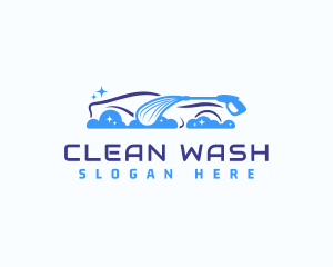 Automotive Car Wash Cleaning logo design