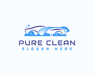 Automotive Car Wash Cleaning logo design