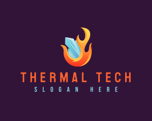 Flame Ice Thermal logo design