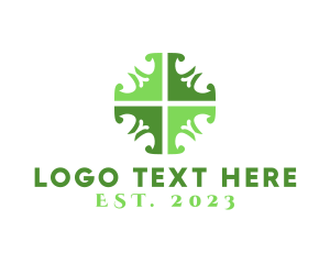 Herbal - Ornate Elegant Cross logo design