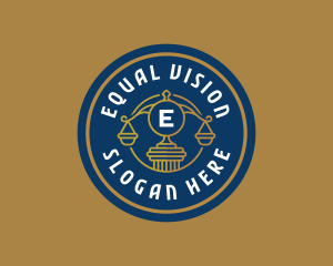 Equality - Legal Prosecutor Scale logo design