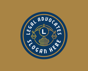 Legal Prosecutor Scale logo design