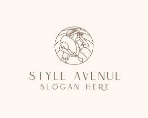 Fashion - Fashionable Woman Wine logo design