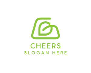 Sauna - Green G Leaf logo design