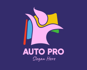 Lgbtq - Colorful Lady Flag logo design