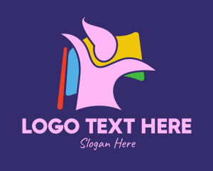 Colorful Lady Flag  Logo