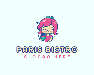 Sundae Dessert Girl logo design