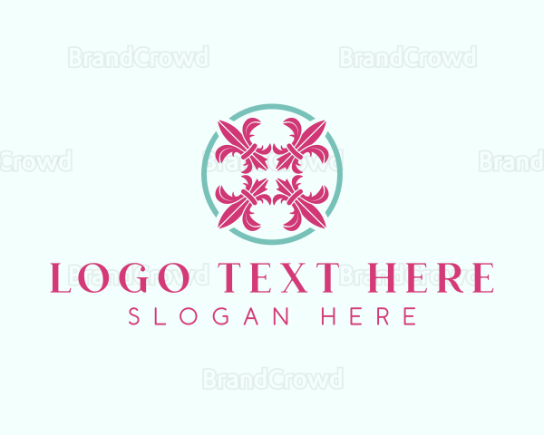 French Flower Luxury Logo