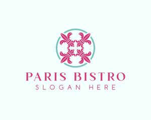 French Flower Luxury logo design