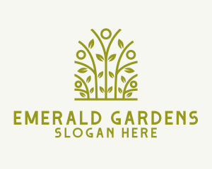 Natural Leaves Gardening logo design