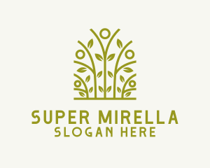 Vegan - Natural Leaves Gardening logo design