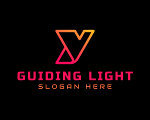 Gradient Tech Letter Y  logo design