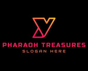 Gradient Tech Letter Y  logo design