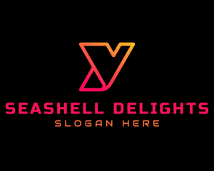 Gradient Tech Letter Y  logo design