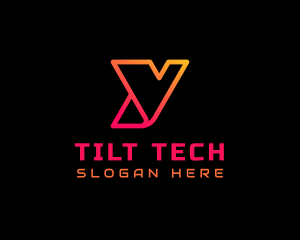 Gradient Tech Letter Y  logo design