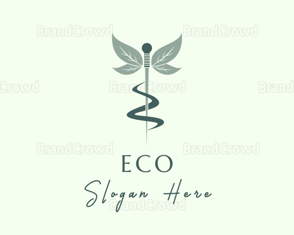 Medical Acupuncture Leaf Logo